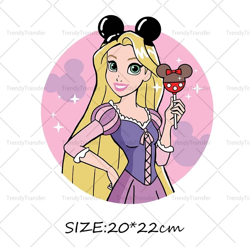 Dessert Prinses Ijs Ijzer Op Transfers Warmte Pers Stickers Voor Kleding Thermische Trasnsfer Prints