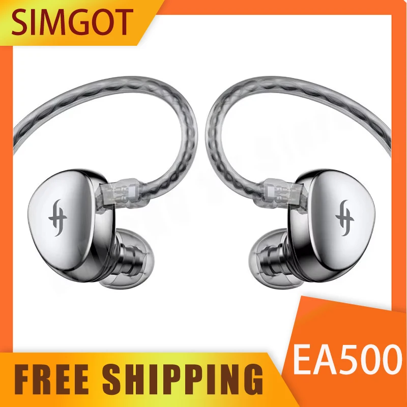 Simgot Ea500 Dsp Earphones In Ear Wired Gaming Earbuds With Dual-Magnetic-Circuit Dual-Cavity Stereo Headphone Custom For Gamer