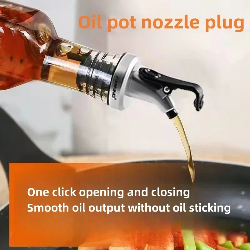 Oil Sprayer Liquor Dispenser Wine Pourers Flip Top Beer Bottle Cap Stopper Leak Proof Pourer Kitchen Accessories