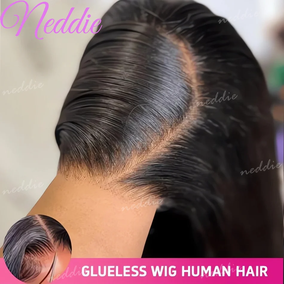 

Готовые к носке парики без клея, прямые как кость, с закрытием, 100% натуральные волосы, 4x4, предварительно выщипанные и обрезанные, парики 5x5, бразильские парики для женщин