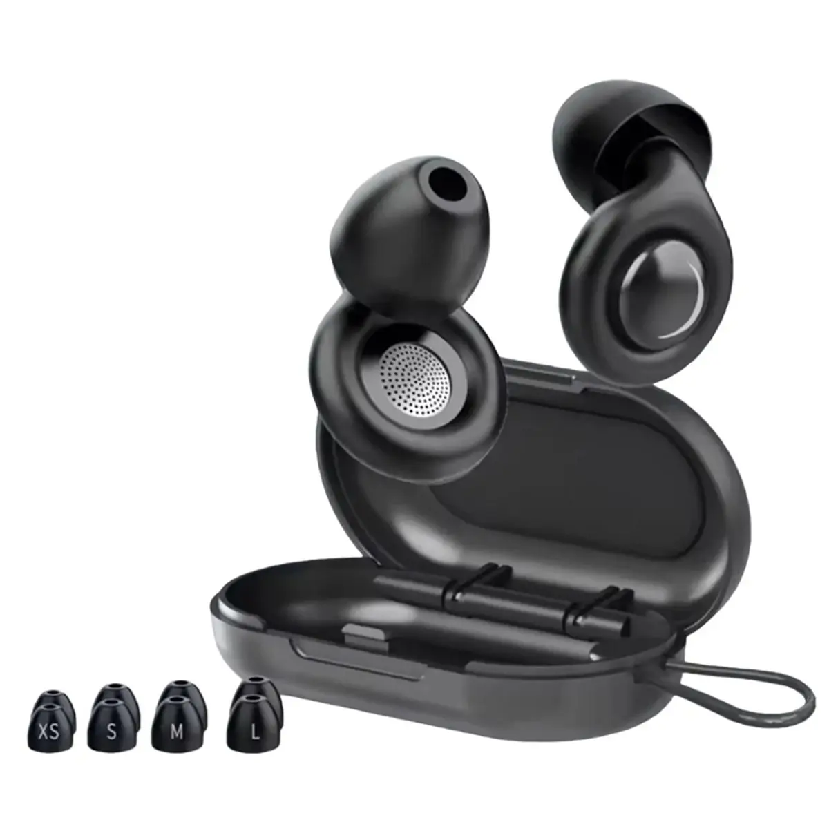 828BIGSALE Soft Noise Masking Earplugs for Sleep Hypoallergenic Noise Isolation Ear Plugs with 4 Size Tips Portable Storage Case