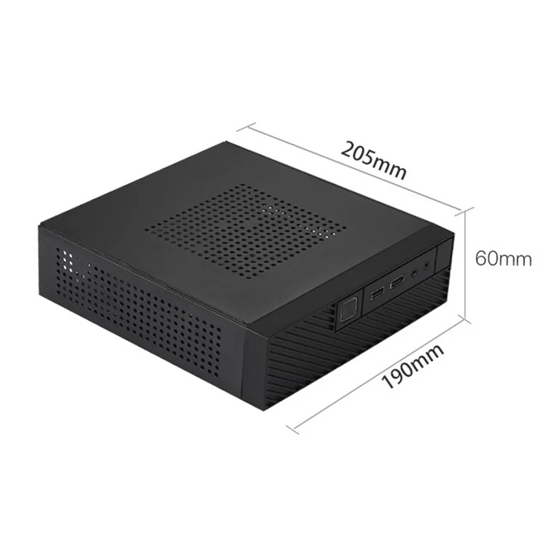 새로운-M06 미니 데스크탑 케이스 MINI-ITX PC 섀시 다재다능하고 효율적인 산업용 제어 케이스(발 스탠드 포함) 내구성이 뛰어나고 쉬운 설치