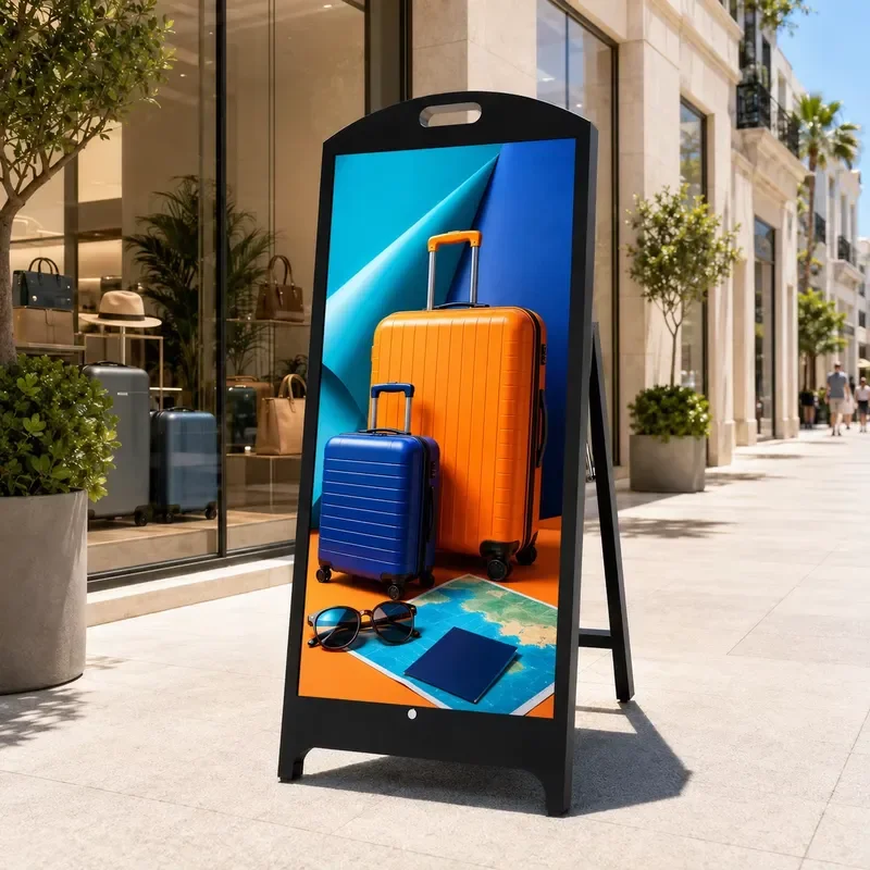 Heavy Duty P2.5 Outdoor LED Screen Waterproof High Brightness Independent Digital Signage Menu Board for Sidewalk Display