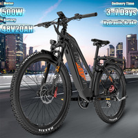 LANKELEISI MX600 Electric Bike 500W Brushless Motor 48V20AH Lithium Battery Mountain Electric BIKE 27.5 Inch Tire Mountain Ebike