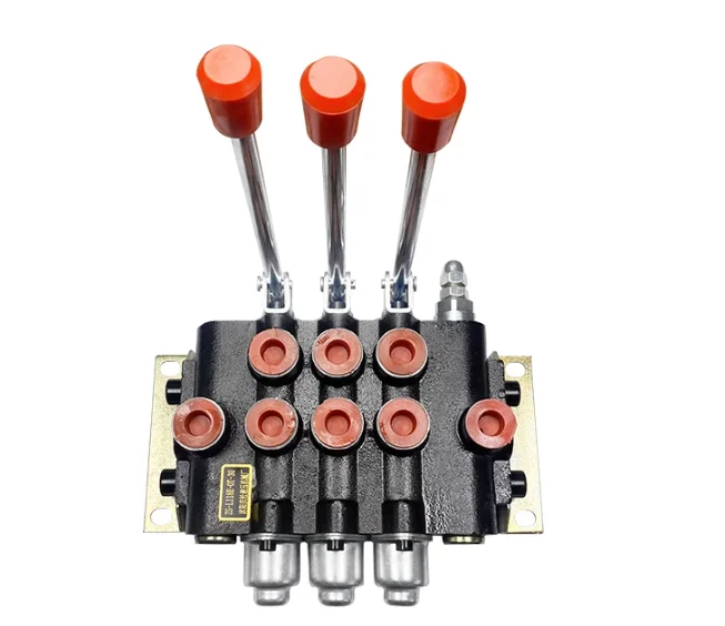 

ZS-118 Multi-way Valve Manual Reversing Valve Hydraulic Distributor One to Four tandem Relief Valve Control Cylinder