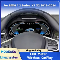 Car Cluster For BMW 1/2 Series F20/F52/F22/F45 X1/X2 2013~2024 Virtual Cockpit Auto LCD Dashboard Instrument Panel Speedometer