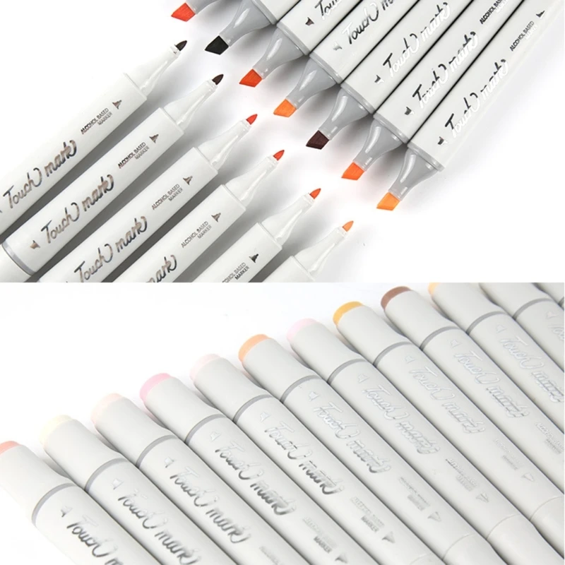 Rotuladores artísticos tono piel, rotulador Color carne a base doble punta para retratos, cómics, regalos