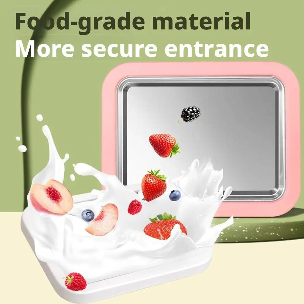 At Home Rolled Ice Cream Maker Kit,No Electricity Needed, Portable Rolled Ice Cream Tray, Instant Mini Roll Ice Cream Cold Plate