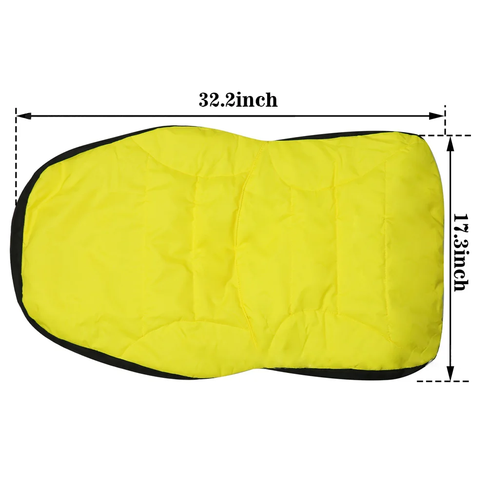 Tractors Seat Cover Replacement 300D Oxford Cushioned Seat Cover with Storage Pocket Vent Hole For Compact Utility Tractors