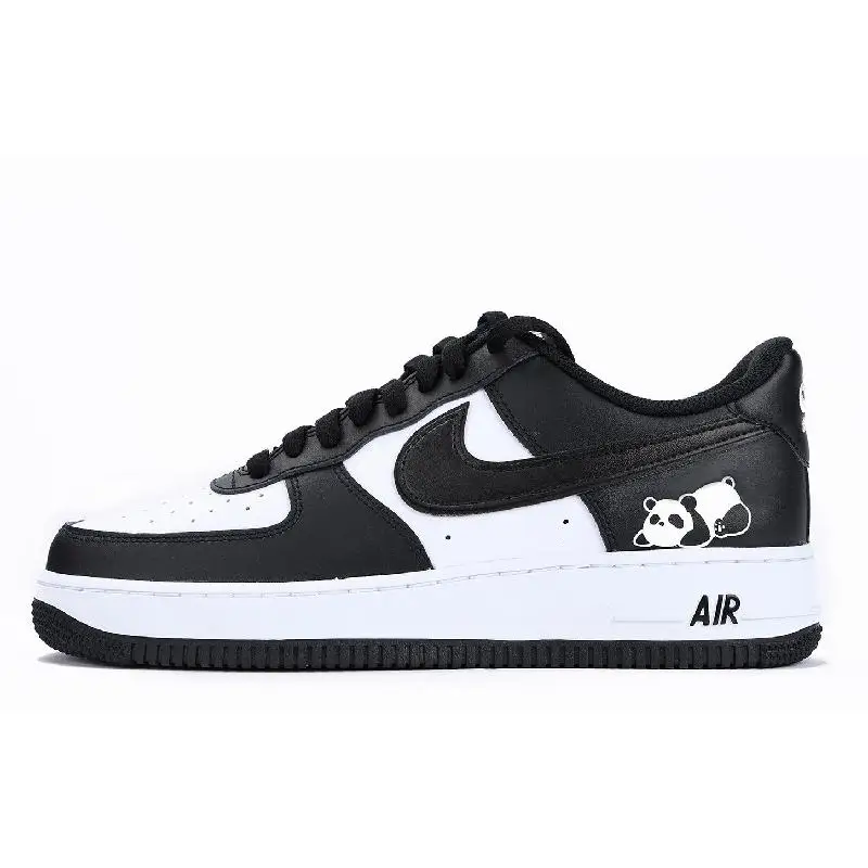 【Customize】Nike Air Force 1 Skateboarding Shoes Unisex Low-top Black/White Sneakers shoes DV0788-001