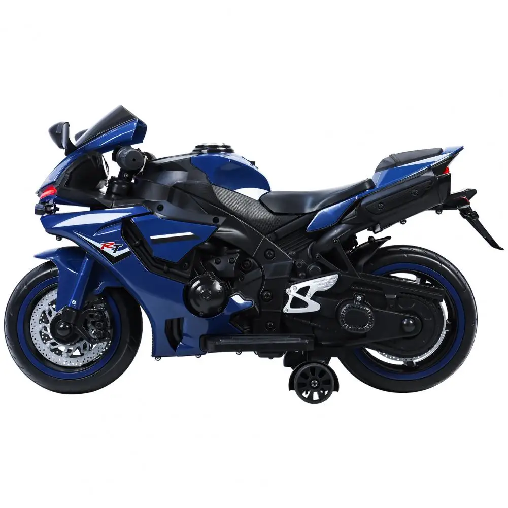 Electric Motorcycle for Kids, Speed Up to 9mph Ride-On Motorcycle with Safety Auxiliary Wheels, Electric Dirt Bike for Children