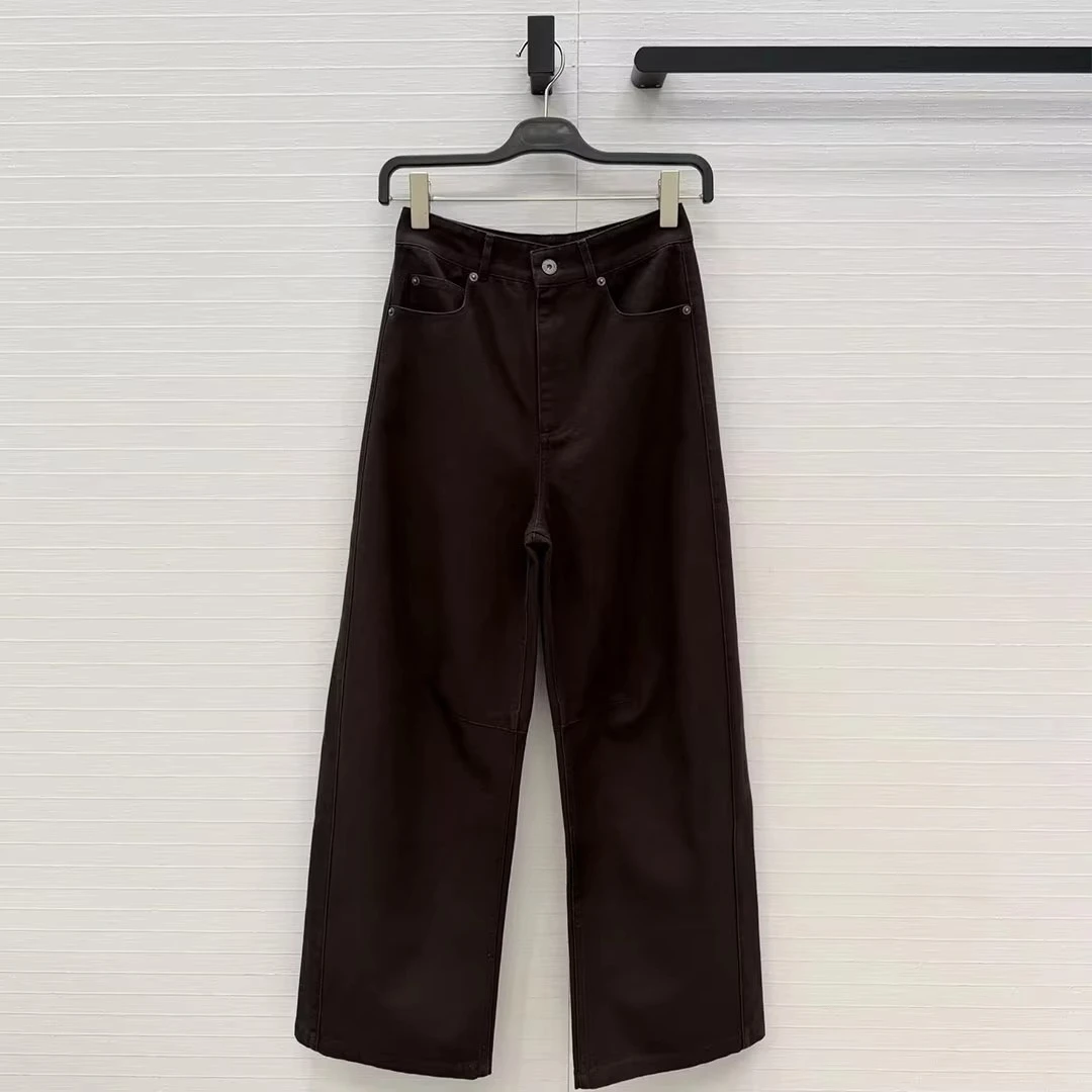 2026 New Autumn Vintage Machete Jeans Women High Waist Loose Fashion Solid Color Denim Pants Streetwear