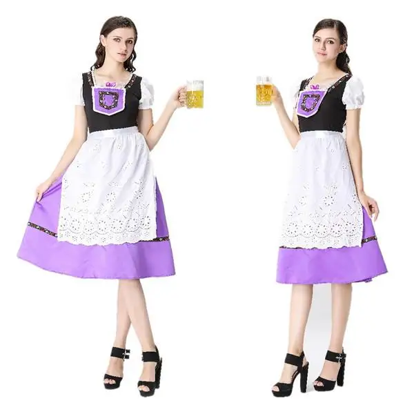 

Halloween Ding Dong Costume Bavarian Traditional Maid Uniform Beer Festival Outfit Women's Clothing National Stage Costume