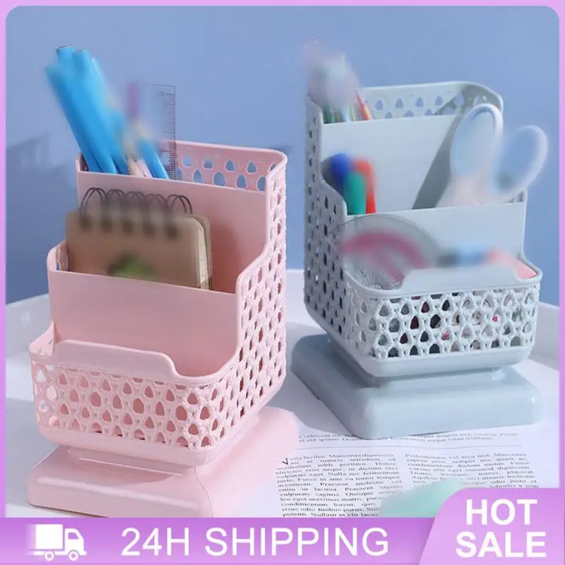 ليس من السهل الضرر صندوق تخزين الأدوات المكتبية سعة كبيرة صندوق تخزين مستحضرات التجميل سهل التنظيف حامل قلم مقاوم للاهتراء