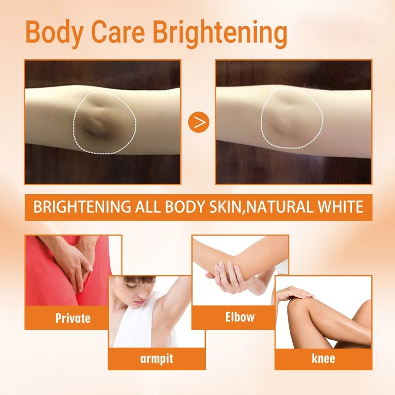 Vitamin C underarm whitening cream elbow knee joint Dark Spot remove melanin inner thigh brighten skin tone improve dullness