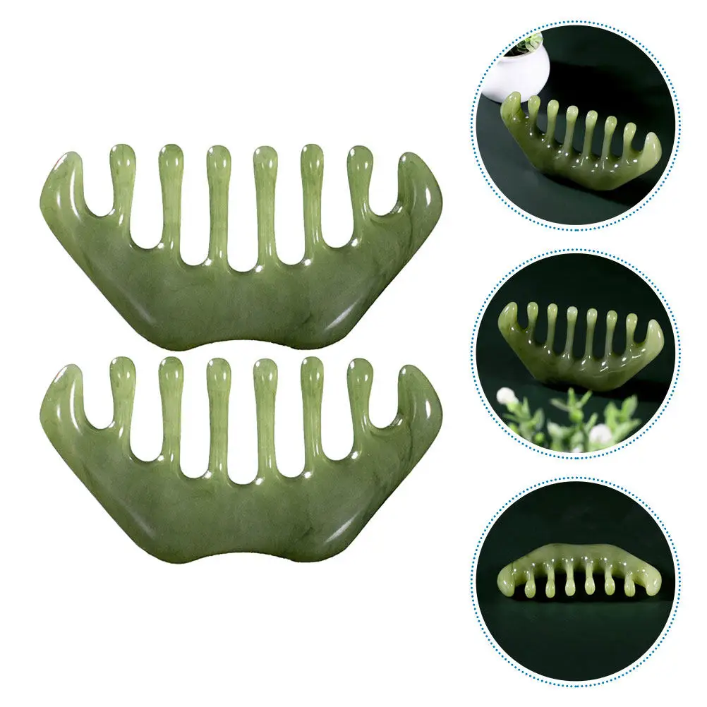 

Набор из 2 массажеров для головы: расческа для массажа с пчелиным воском для расслабления и снятия мышечного напряжения, изысканное исполнение, идеальный подарок для родителей