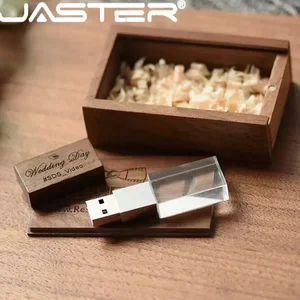 Jaster Crystal Plus Push-Pull Box Mapp USB-Flash-Laufwerk 16 GB 32 GB 64 GB 128 GB Custom Logo kostenloser Pen-Laufwerk kreative Geschäftsgeschenke 11 Hauptverkaufsverpackungen - №6