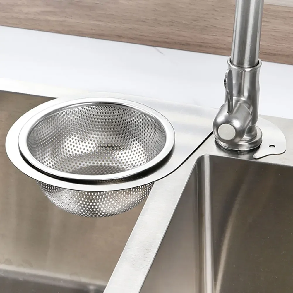 1/2 PCS Stainless Steel Sink Drain Strainer Basket Dry Wet Separation Hanging Sink Strainer Drain Rack for Filter Kitchen Waste