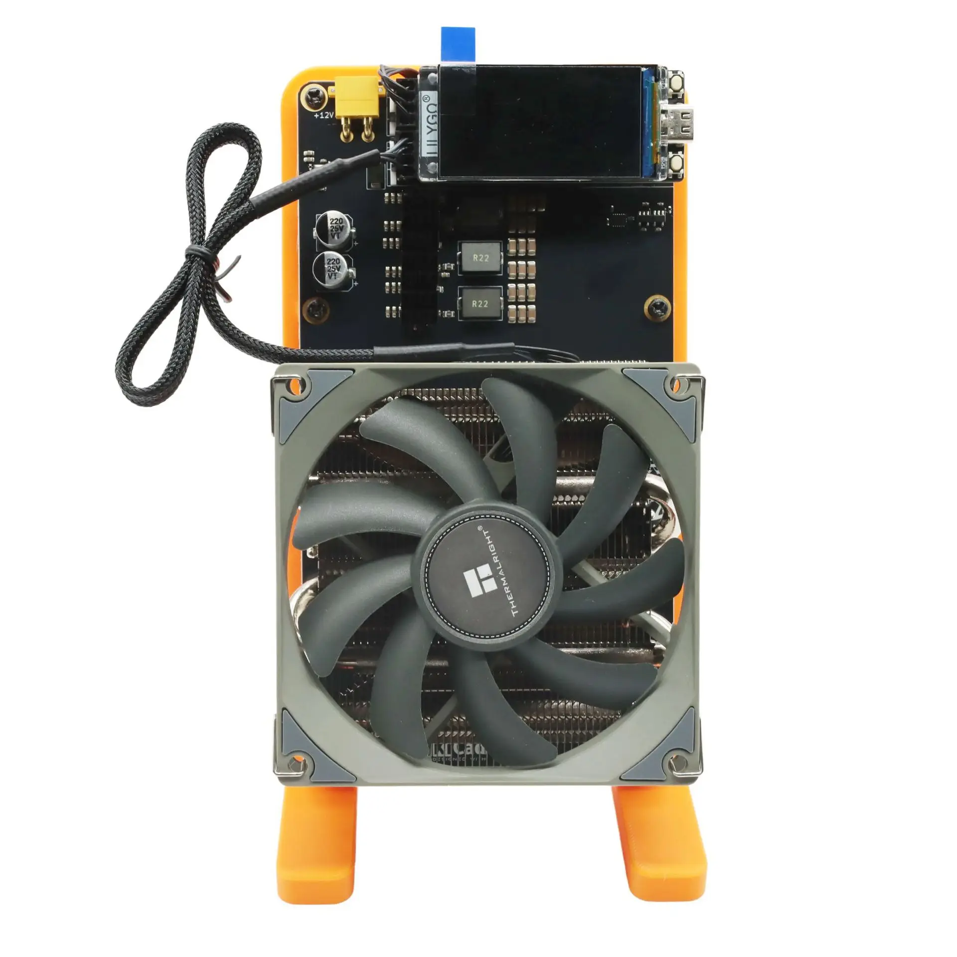 NerdQaxe ++ Rev6.1 6T Silent BTC Solo Machine