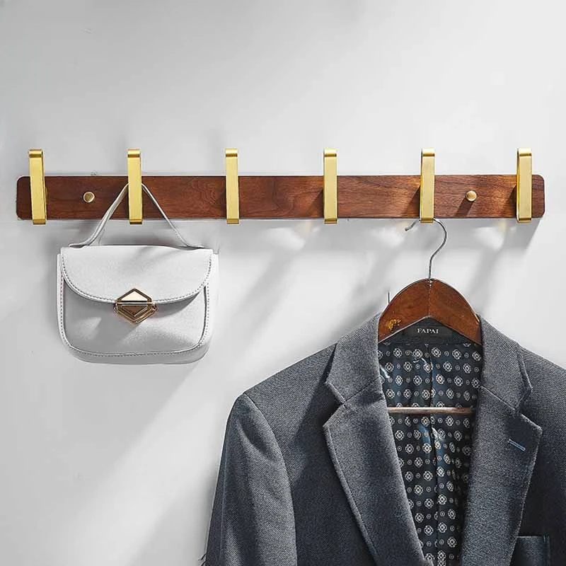 

Entrance Hall Living Room Wall Clothes Hanger Nordic Solid Wood Wall Clothing Backpack Shawl Organizer Hanger Hooks Furnitures