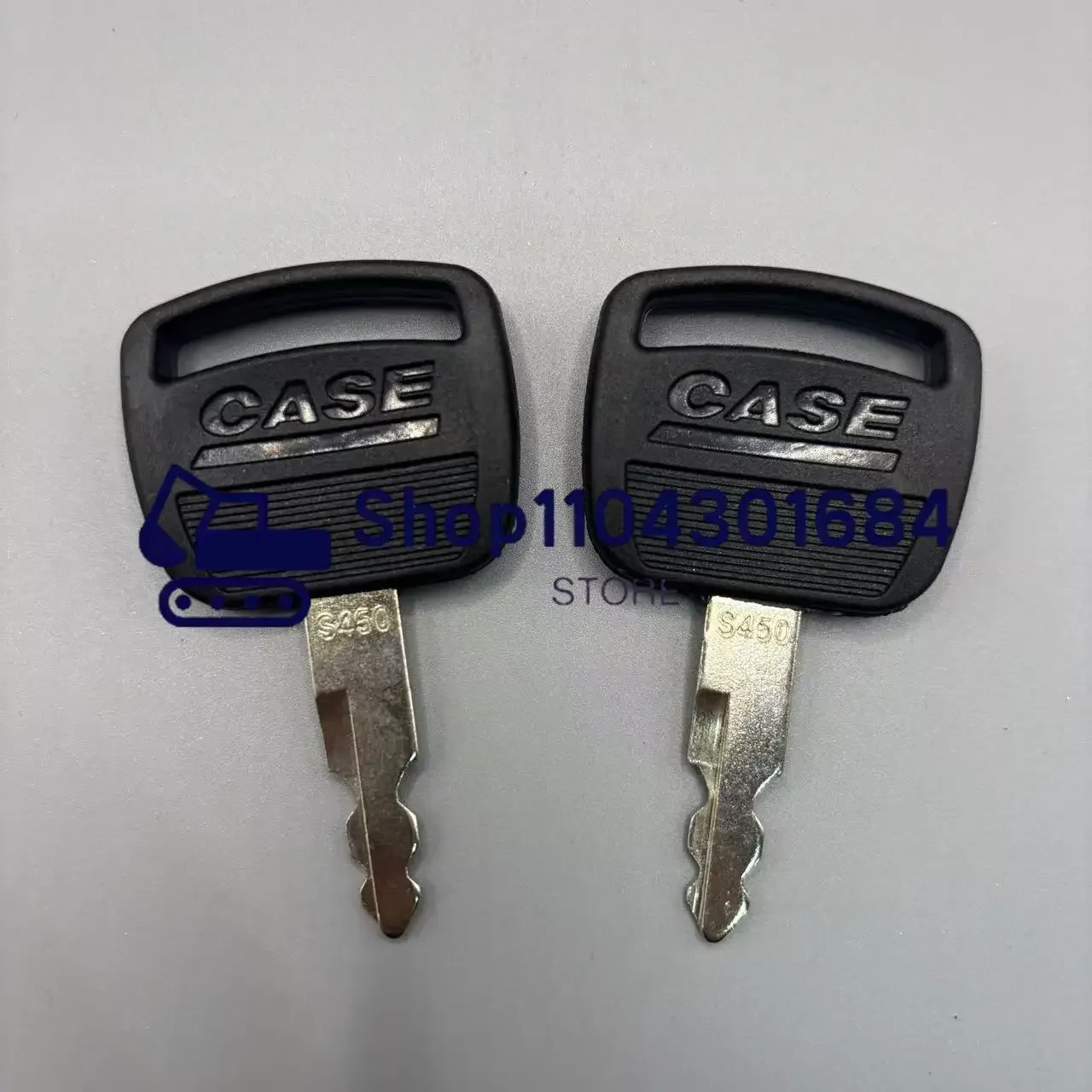 2 PCS S450 Key Ignition Key For Case Heavy Equipment Linkbelt Excavator 210 220 240 300 360 470