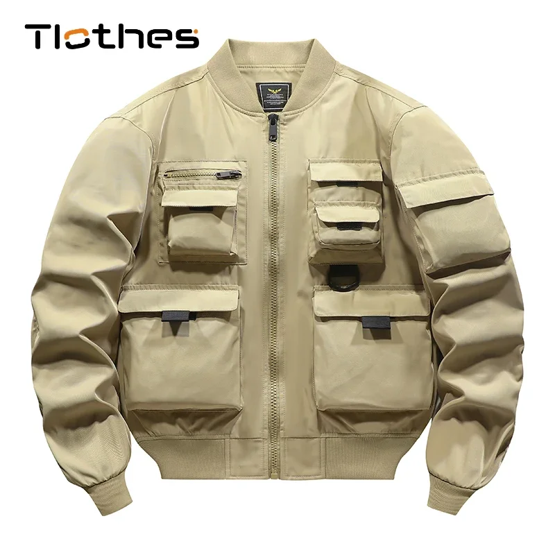 

Techwear Jacket Men Hip Hop Ninja Jackets Spring Autumn Technical Fashion Bomber Jacket Men Fall Multi Pockets Military Jacket