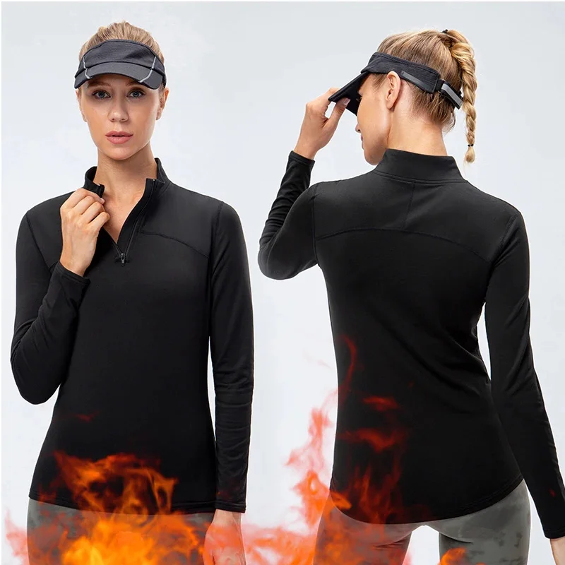 

Women Zipper Yoga Shirts Quick Dry Sport Jacket Running Coat Gym Fitness Windbreaker Workout Top Sportwear Clothes