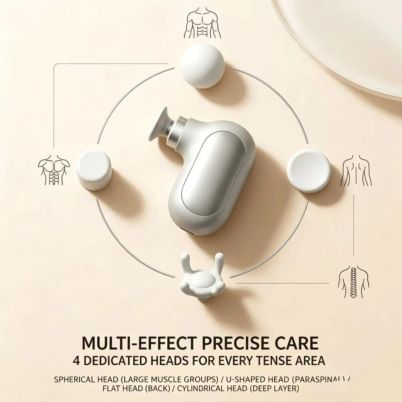 Multifunctional Mini Muscle Massage Gun Cordless Muscle Relaxation view 2