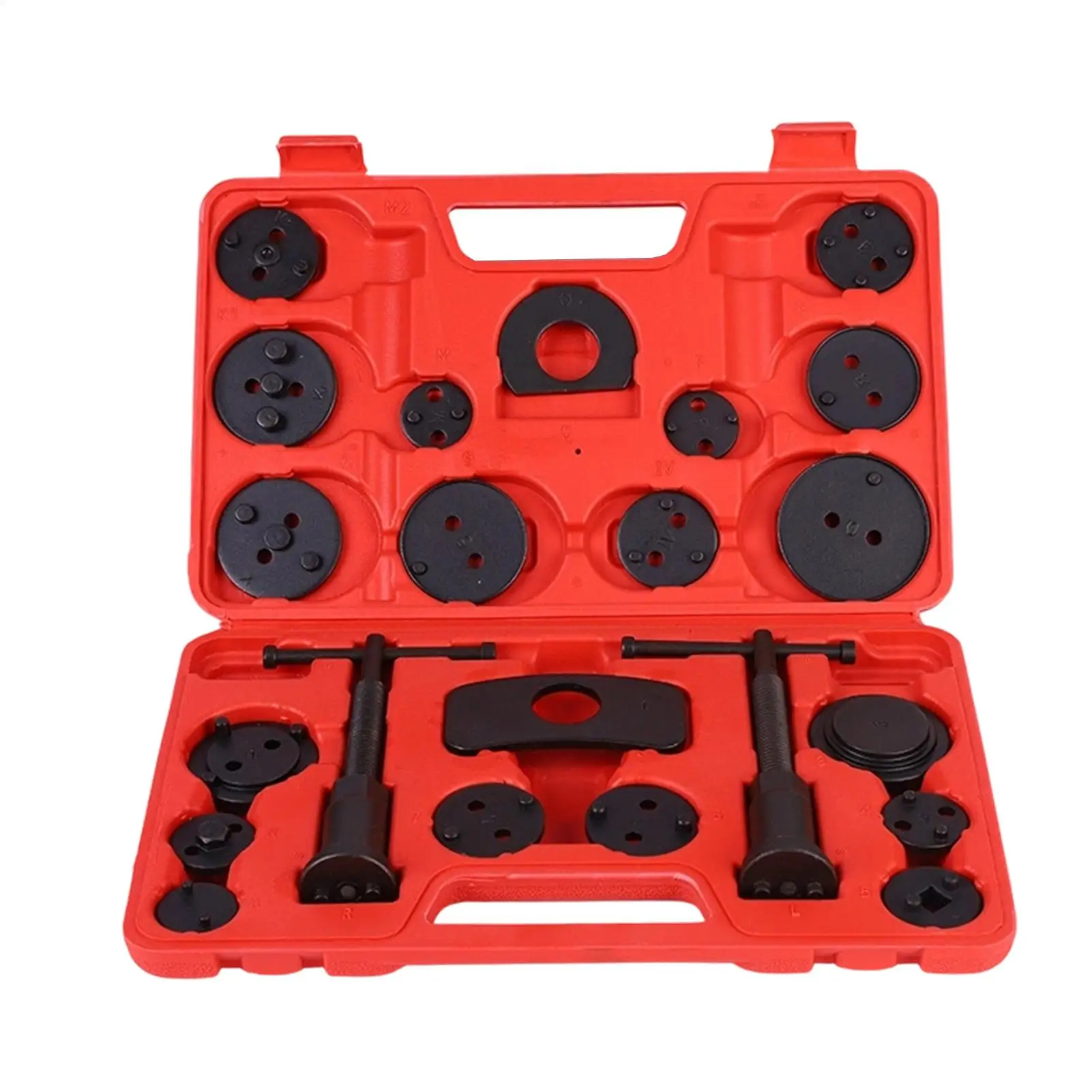 New 22pcs Heavy Duty Disc Brake Piston Caliper Compressor Rewind Tool Set and Wind Back Tool Kit for Brake Pad Replacement Reset