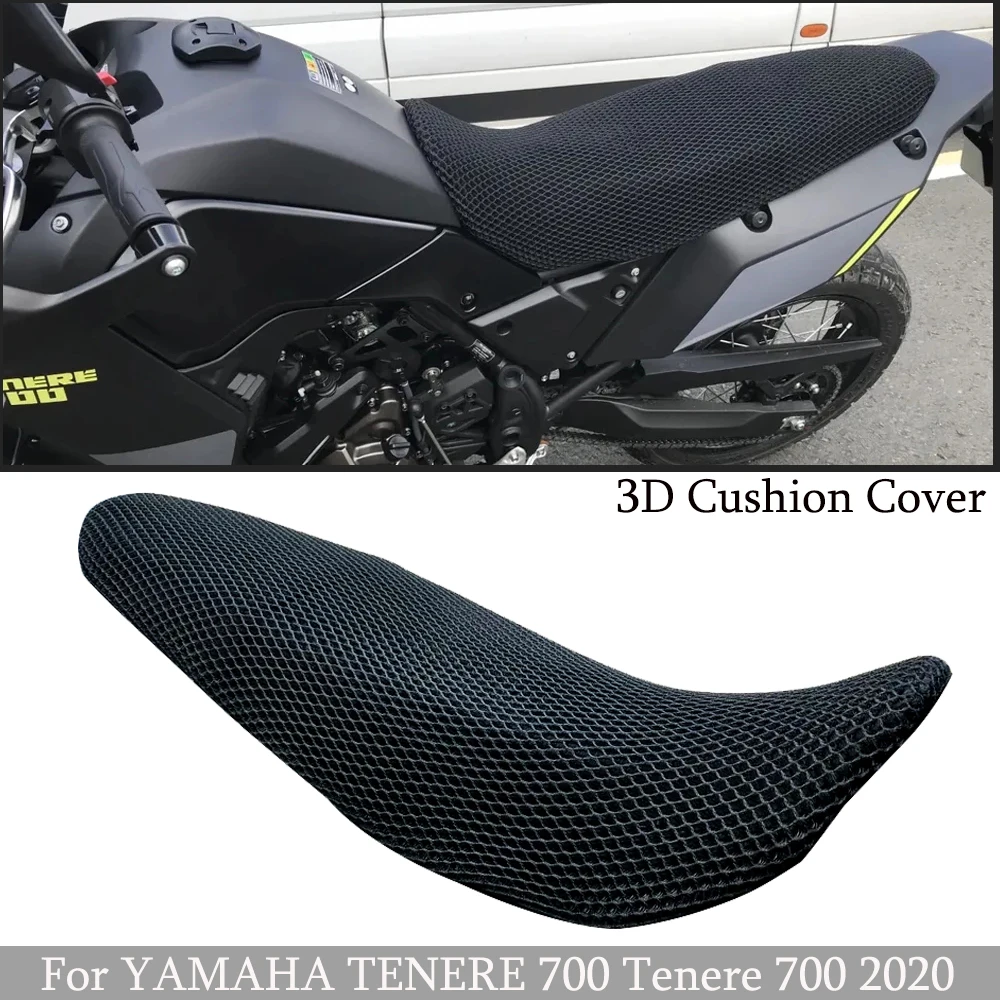 Tenere700 Motorcycle Seat Cover 3D Honeycomb Mesh Cushion Seat Cover Cooling for yamaha Tenere 700 T7 T 700 2020