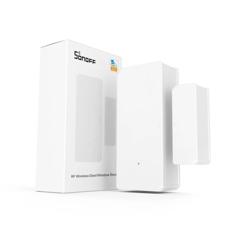 Sonoff เครื่องตรวจจับประตูหน้าต่างไร้สาย Wi-Fi DW2, เครื่องตรวจจับที่เปิด/ปิด E-welink แอปแจ้งเตือนสมาร์ทโฮมสัญญาณเตือนความปลอดภัย