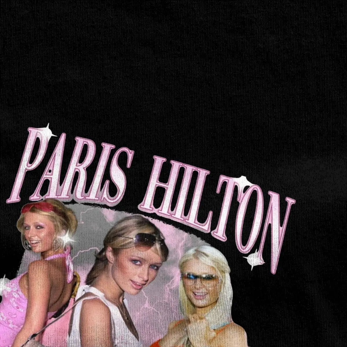 Vintage T-Shirt Paris Hilton Pure Cotton T Shirts the simple life Fashion Tshirt for Men Summer Aesthetic Short Sleeve Clothes