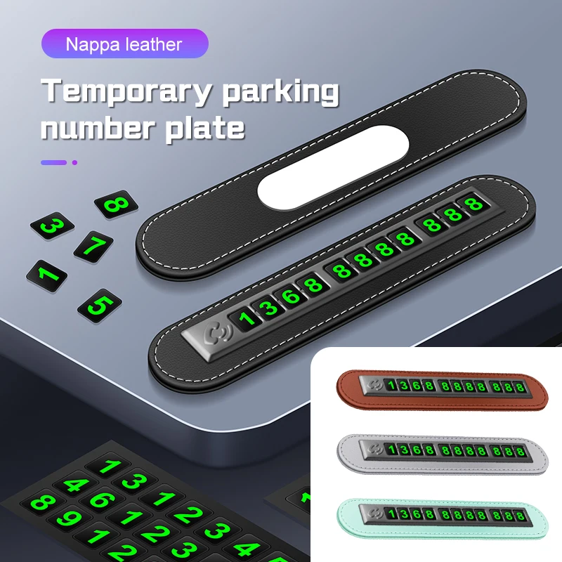 Car Temporary Parking Card Phone Number Card Plate Telephone Number Car Park Stop For Chery Jetour DASHING X-1Plus X70SM X90 X95