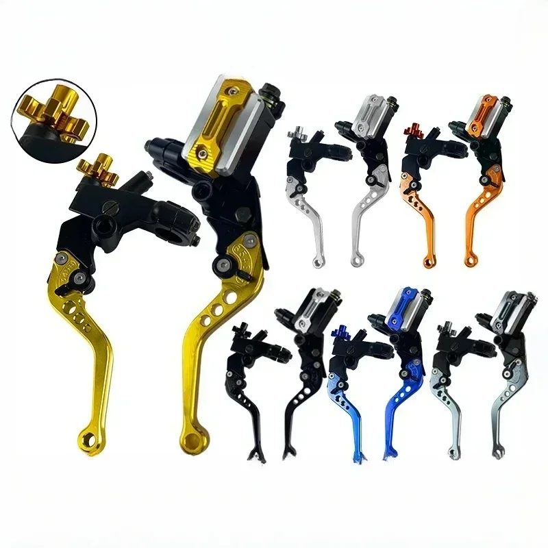 22mm Universal Motorcycle Brake levers Motorcycle Accessories Modified Horn Adjustable Hand Lever CNC