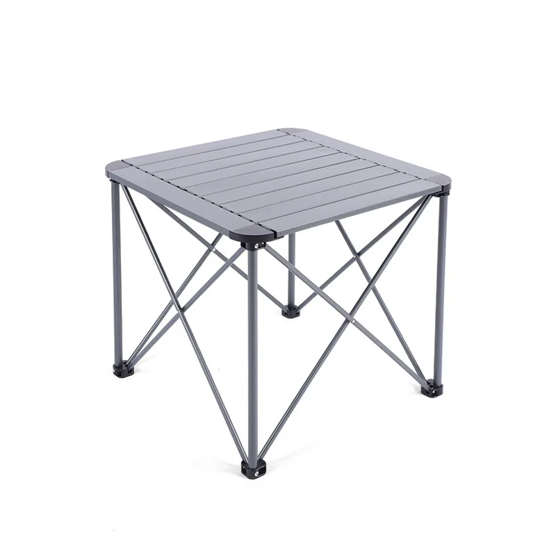 

Square outdoor folding table aluminum alloy portable camping table camping barbecue egg roll table lightweight equipment