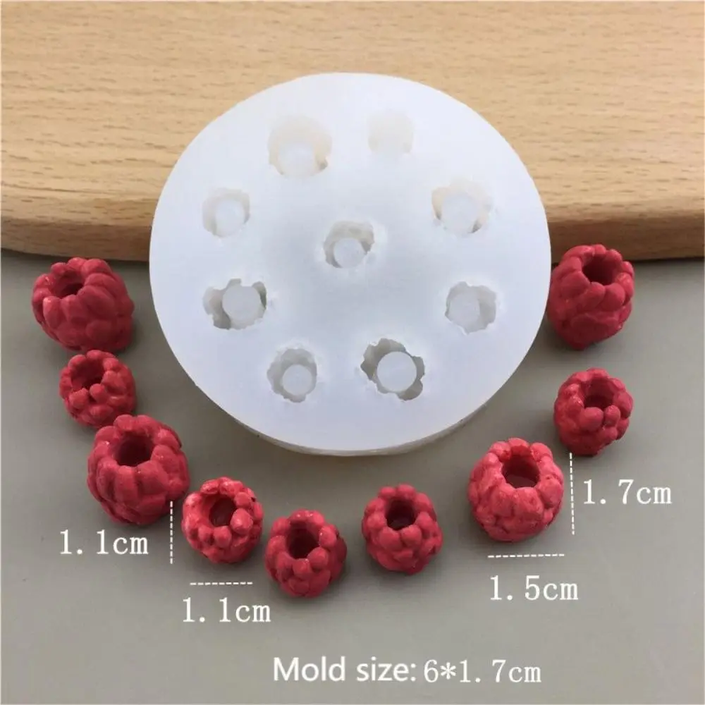 Cute 3D Candle Silicone Mold Simulation Fruit DIY Baking Mold Blueberry Raspberry Shaped Cake Decorating Tool Homemade