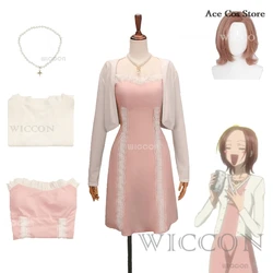 Anime Manga Nana Komatsu Nana Cosplay Dress Costume Wig Coat Girls Cosplay Daily Pink Outfit Uniform Halloween Date Sweet Suit