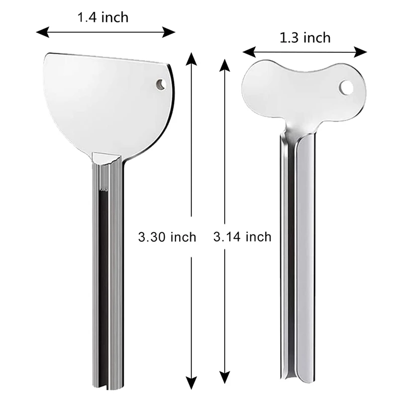 10 Pieces Metal Toothpaste Squeezer Tube Squeezer Press Key Tube Squeezer For Family Washroom Bathroom,Toothpaste,Etc