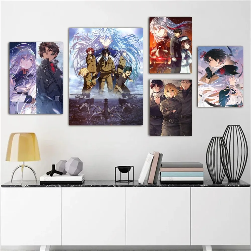 1pc Anime 86 Eighty Six Poster Stickers Art Wall Murals Decor Game Room Decor Gifts Kawaii HD Painting Cat Cars