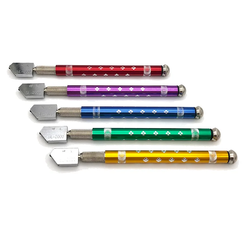 Economical Metal Pen‑Handle Glass Cutter, Roller Cutting Glass and Tile Processing Fitting