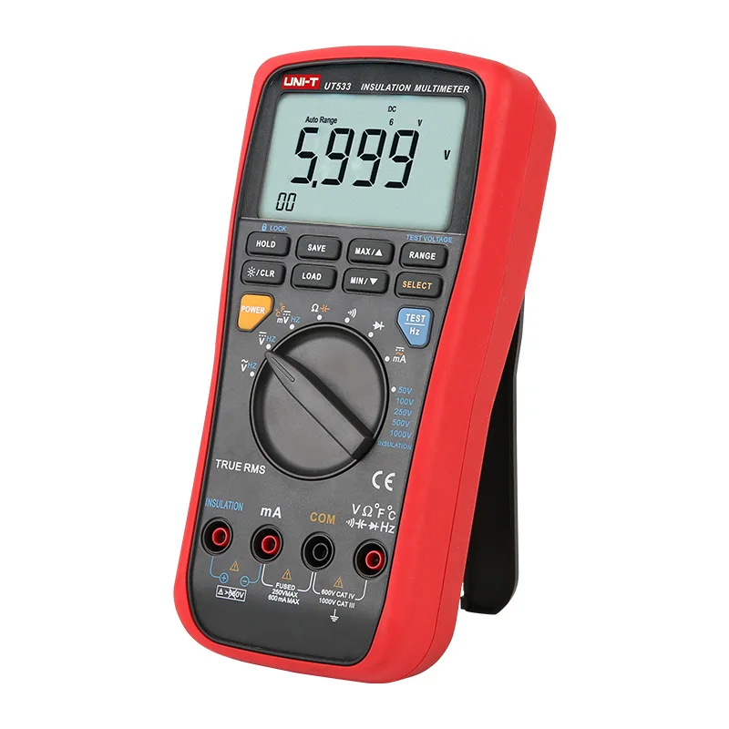 Uni-T Digital Multimeter Insulation Resistance Meter 2 in 1 UT533 True  Rms High Precision Digital Display Tester