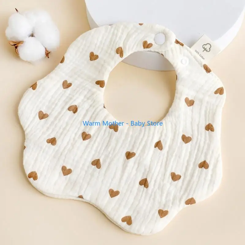 

Baby Feeding Bib Breathable Drooling Apron Newborns Burp Cloths Infant Supplies 57QE