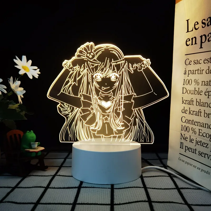 

Светодиодный ночник Hoshino Ai по аниме OSHI NO KO, креативная настольная лампа, коллекционные украшения для рабочего стола, подарки на день рождения, игрушки