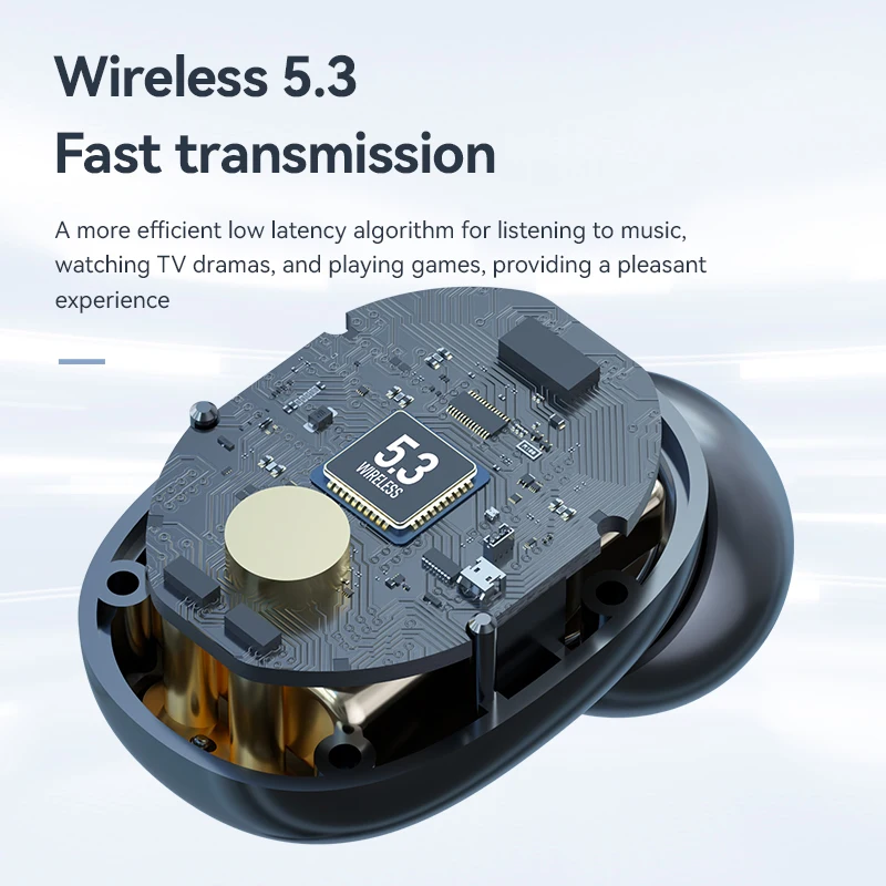 سماعات بلوتوث لاسلكية Domars TWS، سماعات هاي فاي ستيريو لتقليل الضوضاء العميقة، مقاومة للماء مناسبة للهواتف المحمولة
