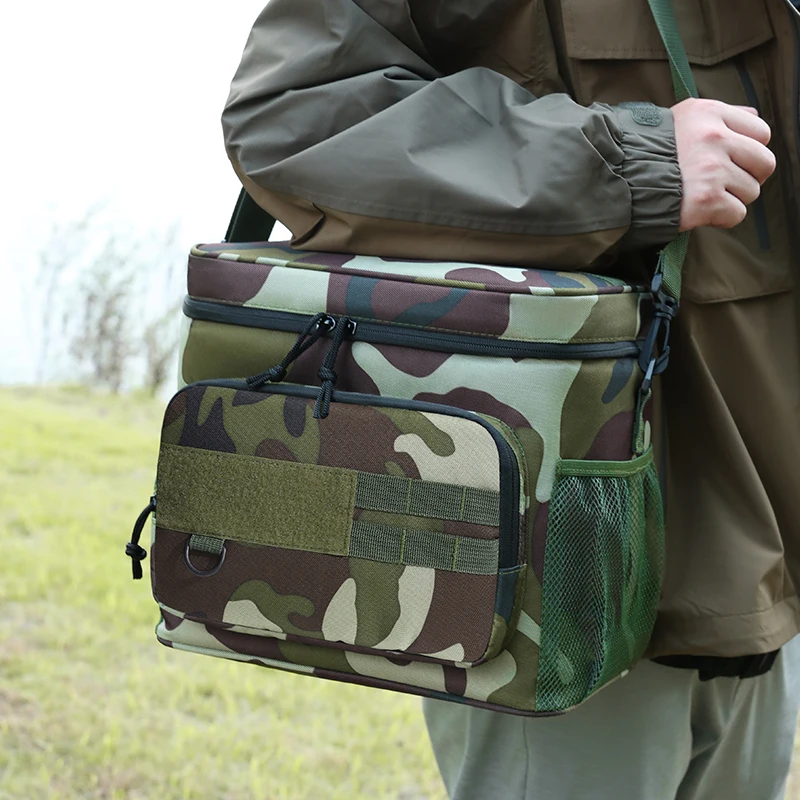 Taktische Thermo-Kühltasche mit hoher Kapazität, isolierte Lunchbox für den Außenbereich, auslaufsicher, isolierte, langlebige Lunchtasche für Männer, Mahlzeit ca – Detail 2
