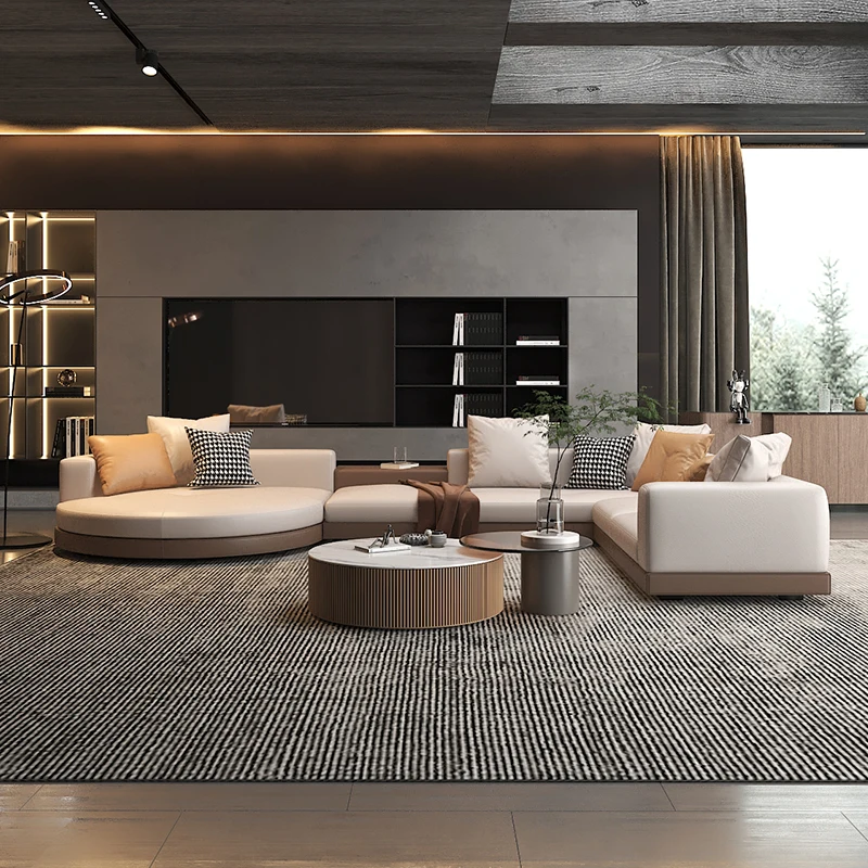 

Minimalist Nordic Living Room Sofas Luxury Sectional Lounge Curved Living Room Sofas Designer Individual Muebles Home Furniture