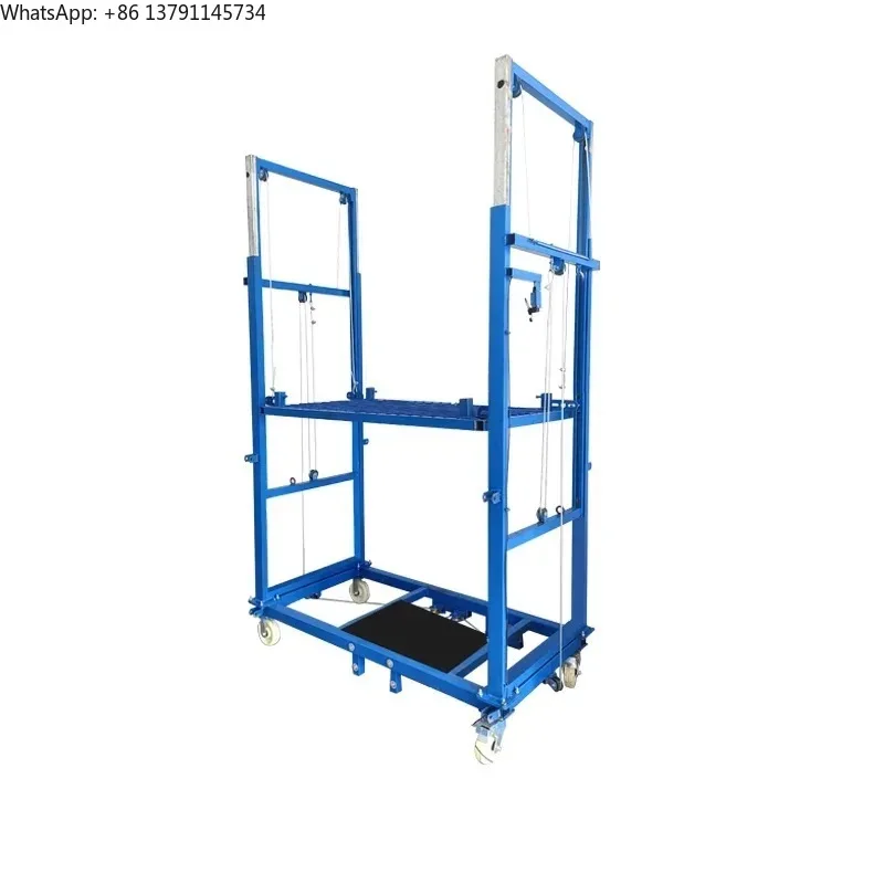 New mobile lifting platform electric scaffolding indoor outdoor decoration high-altitude work site folding disassembling 4