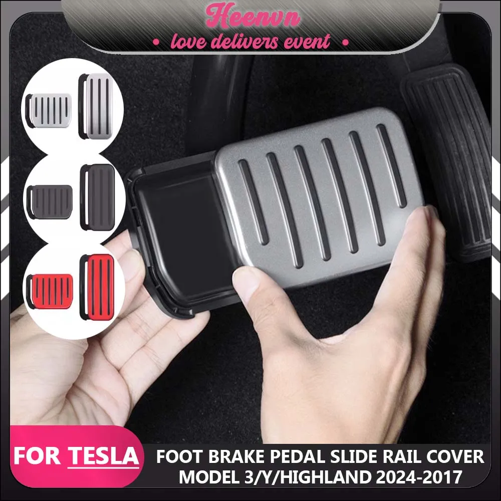 For Tesla Model 3 Highland 2024 Upgrade Foot Pedal Pads Cover Non-slip Accelerator Brake Mats For Model Y 2024 Accessories