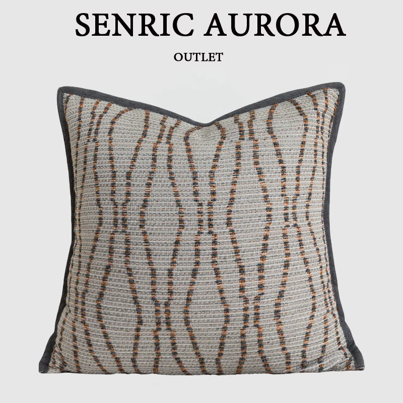 Design Luxury Cushion Cover 30x50 45x45cm Beige Diamond-Patterned Square pillowcase For Home Hotel Bed Living Room Sofa