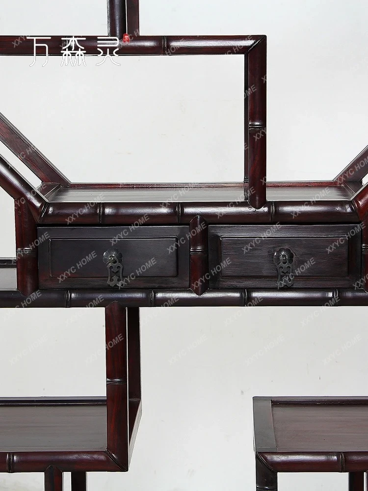 Chinese Simple Retro Ornaments Teapot Stand Chinese Design Storage Rack